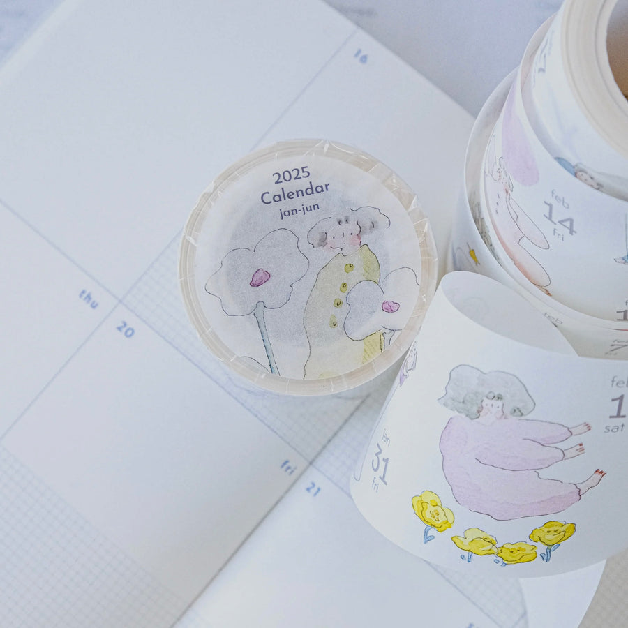 Dodolulu 2025 Washi Tape Calendar for 365 Days