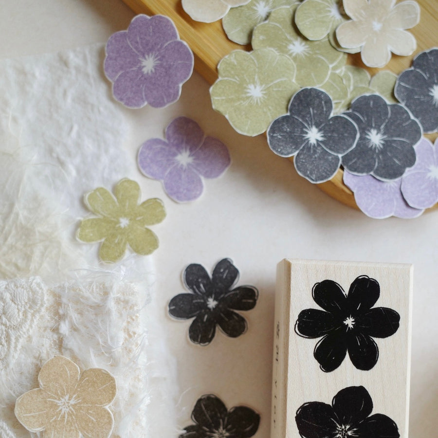 Yier flowers Rubber Stamps