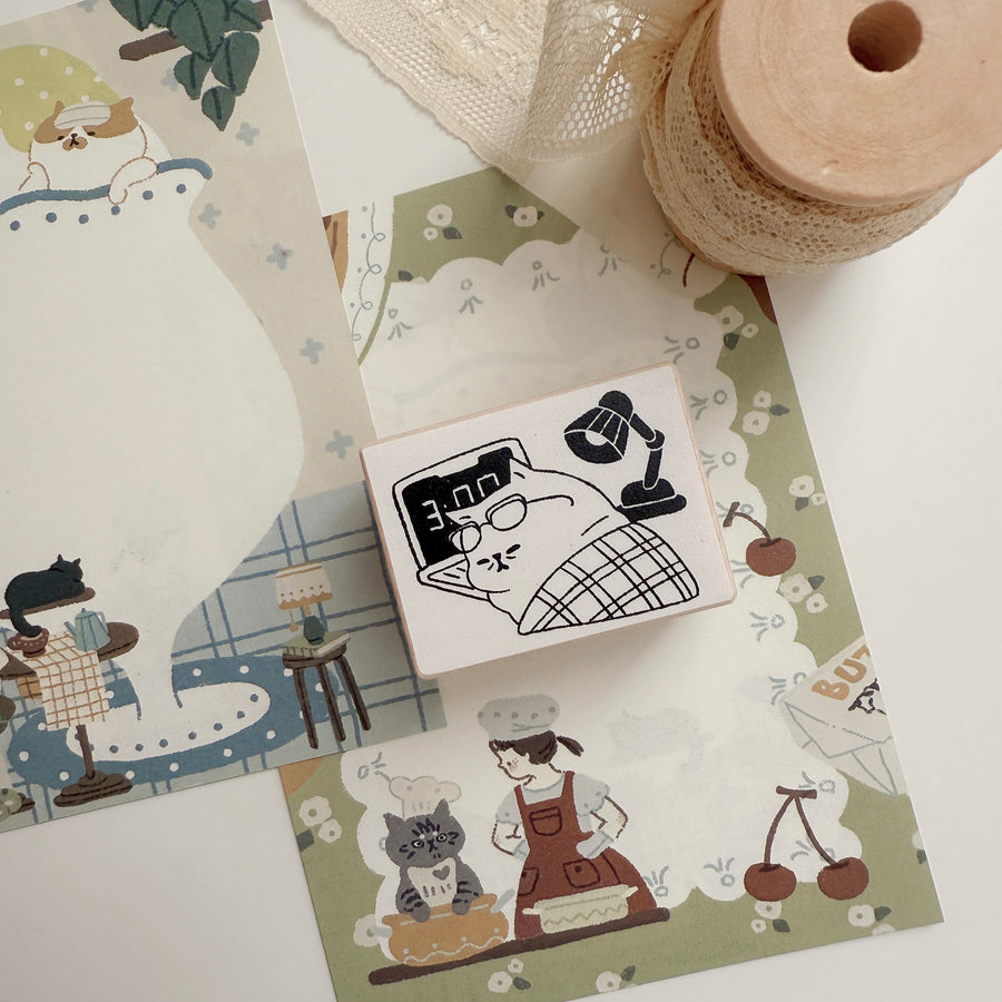 Lazy home - daily life rubber stamps