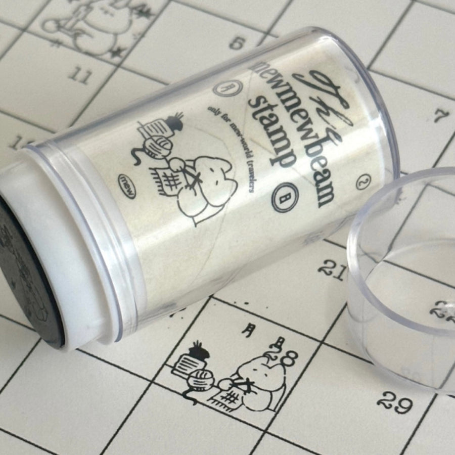 mewmewbeam vintage selfinking stamp