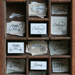 LCN Word Stamps — Stationery / Heart for You / Love Yourself