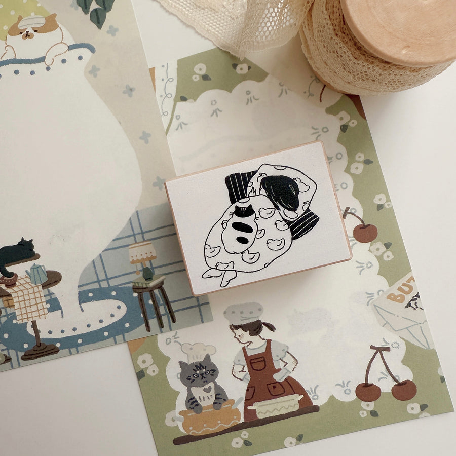 Lazy home - daily life rubber stamps