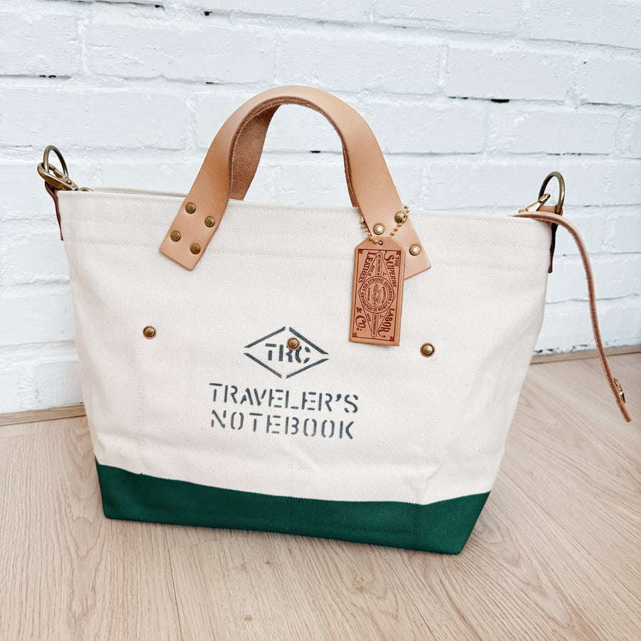 TSL x Traveler’s Factory Engineer Tote Bag ( Moss green)