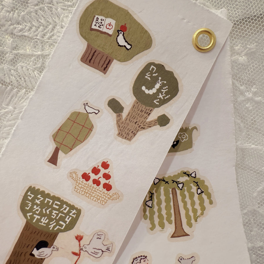 Misshoegg Tree of Knowledge print on stickers (2/sheet)