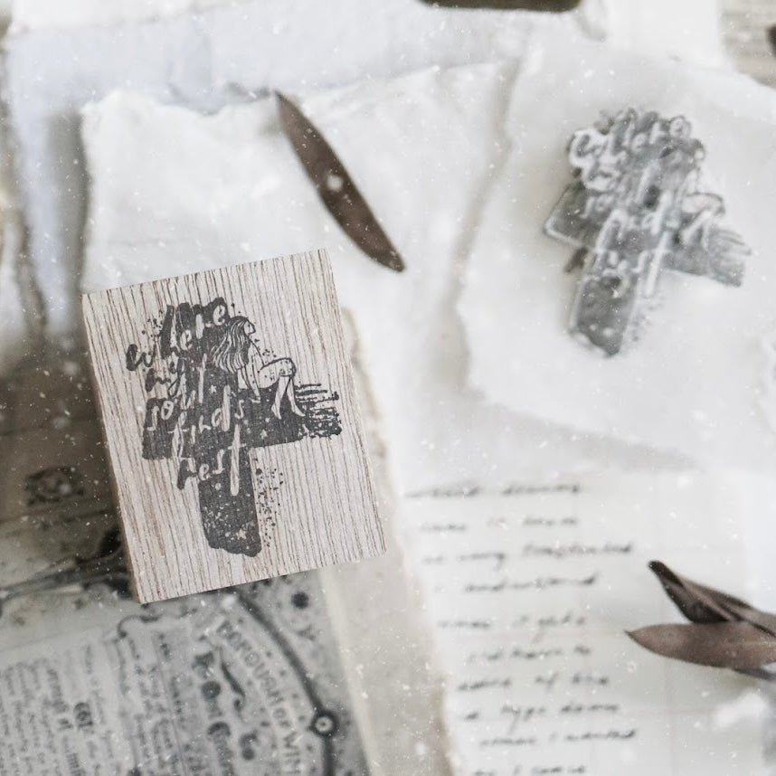 Black Milk Project “Prayer series ” Rubber Stamp - Rest