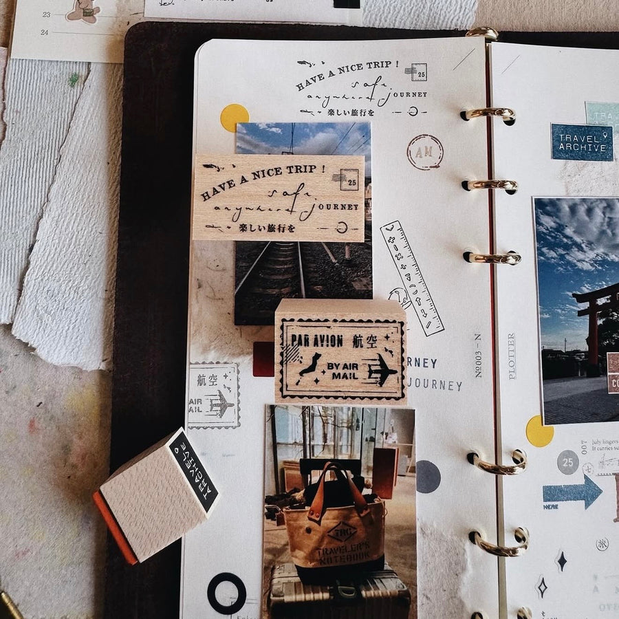 Penspapersplanner rubber Stamps - travel series