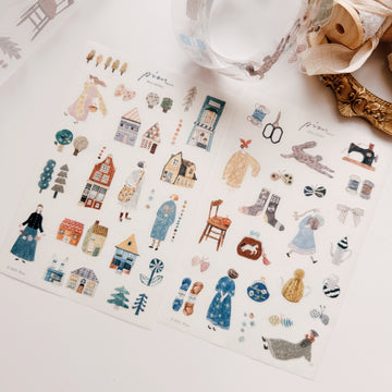 Pion - “walk / fabric” - deco sticker