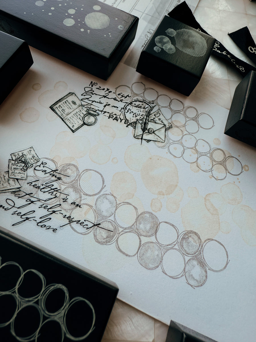 Journal pages rubber stamps - Dreamy bubble