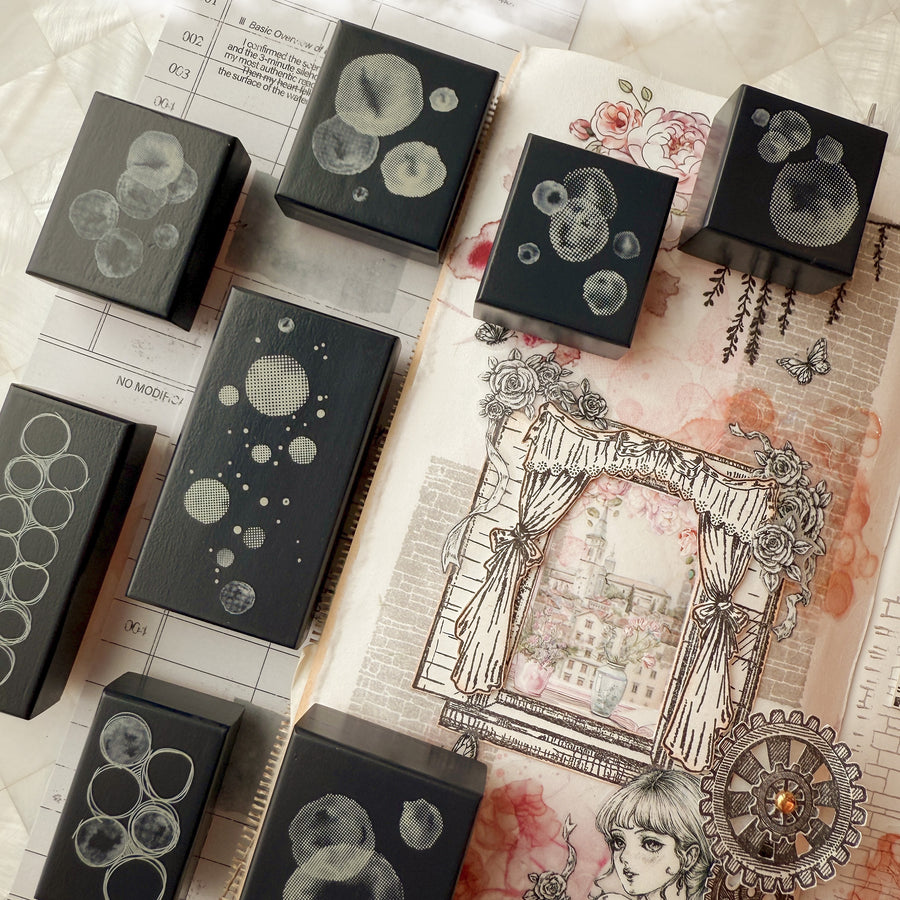 Journal pages rubber stamps - Dreamy bubble