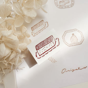 Hankodori original rubber stamp - castella