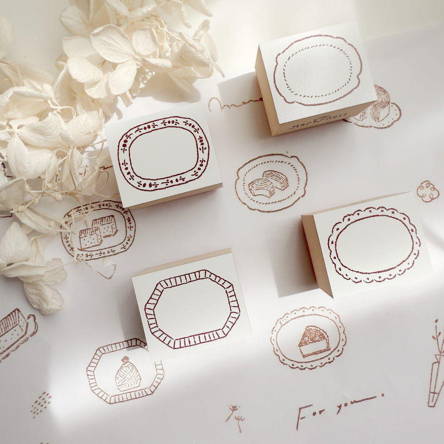 Hankodori original rubber stamp - plate series