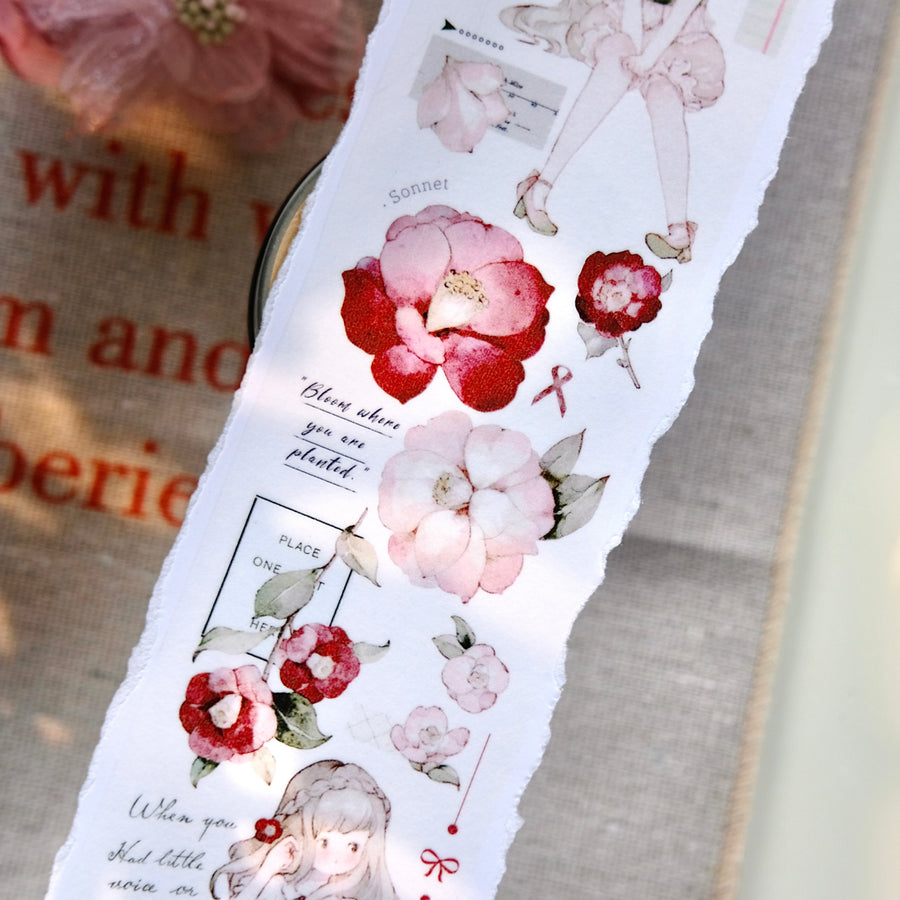 Freckles Tea Vol. 4 vivi’s Flower washi tape & pet tape