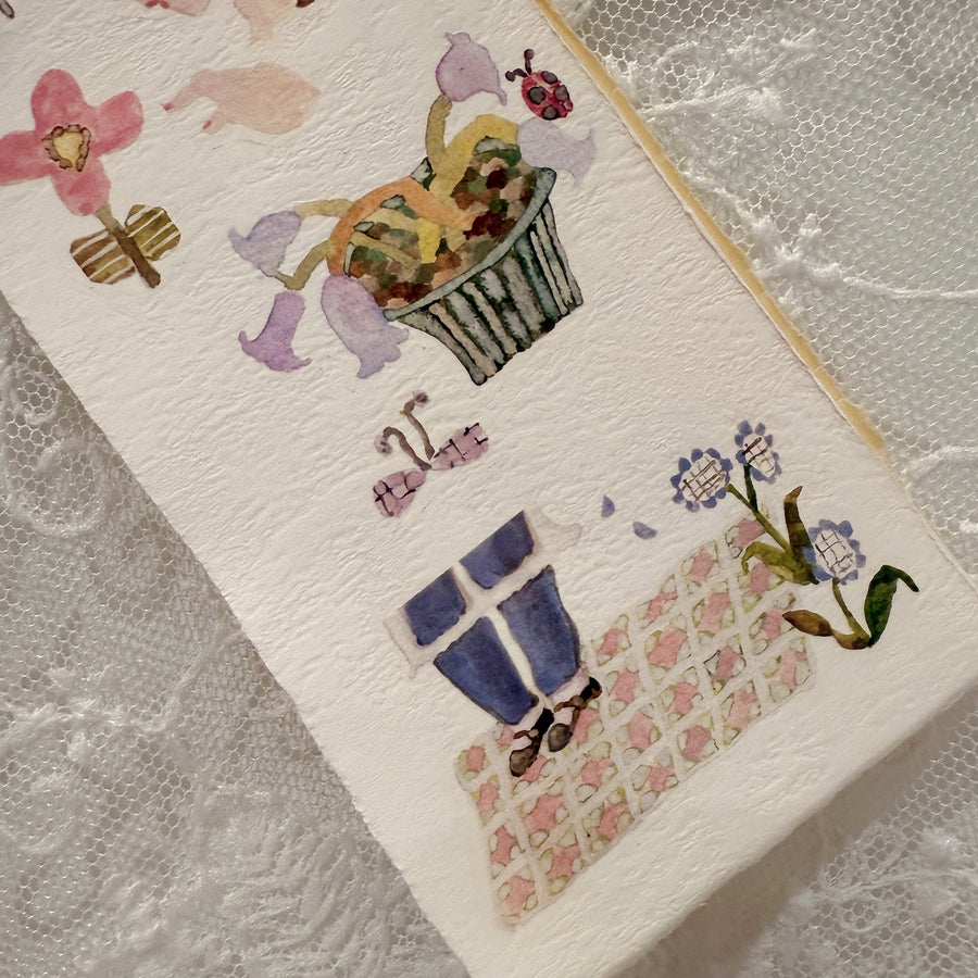 Misshoegg The Garden in the Corner print on stickers (2/sheet)