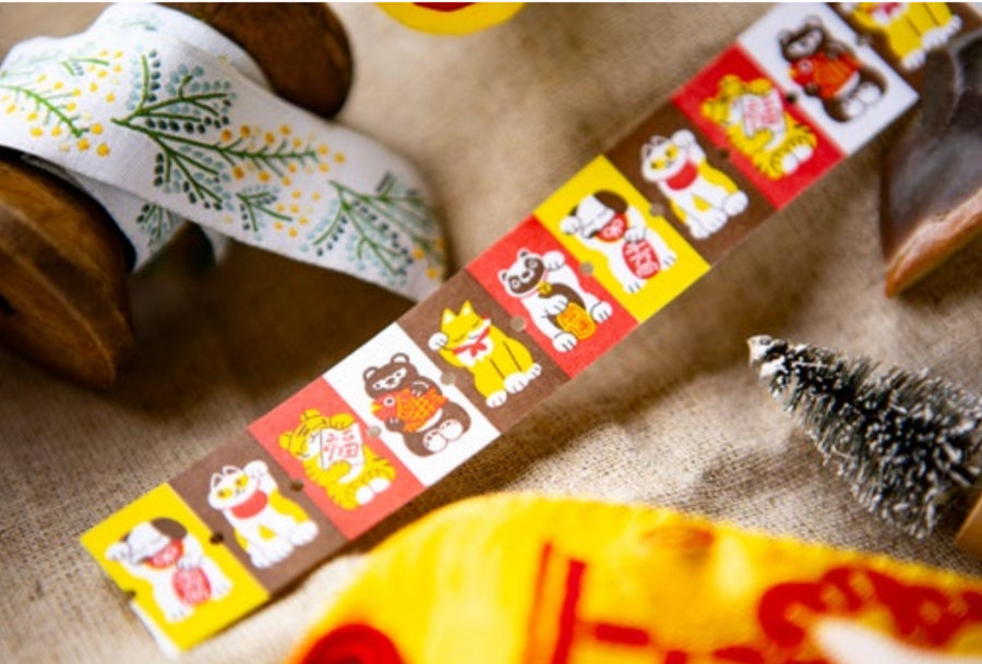 (Pre - order)OURS little lucky friends label sticker roll