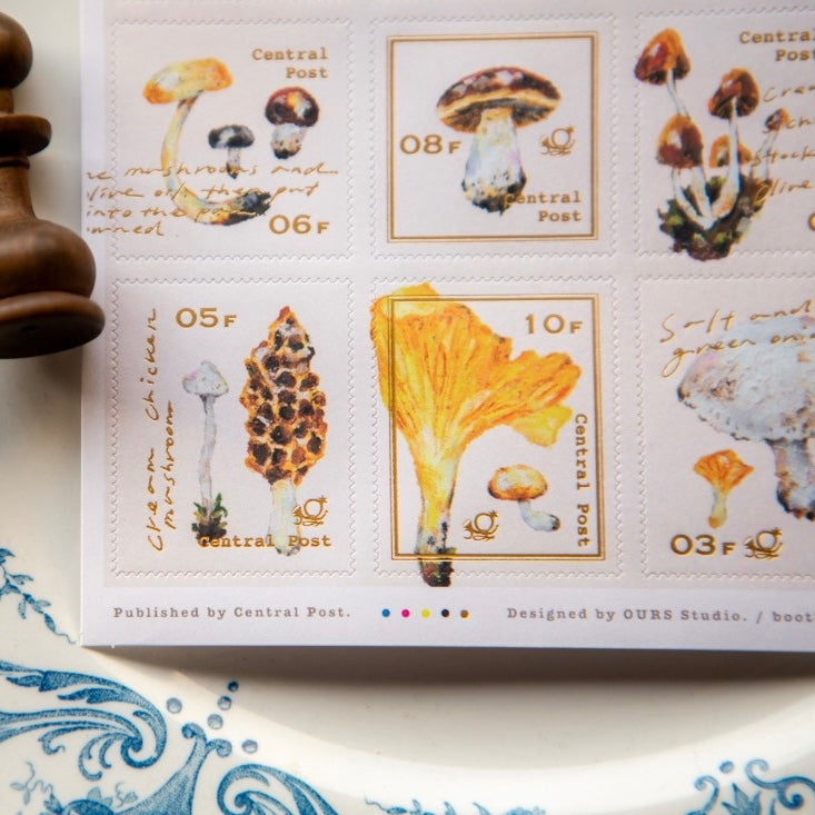 OURS Mushroom Recipe die- cut sticker
