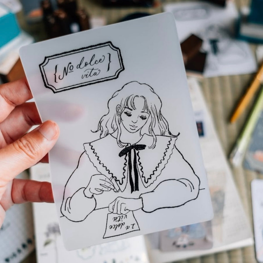 LDV Lifestyle x IMAT Stamping Mat - girls stamp