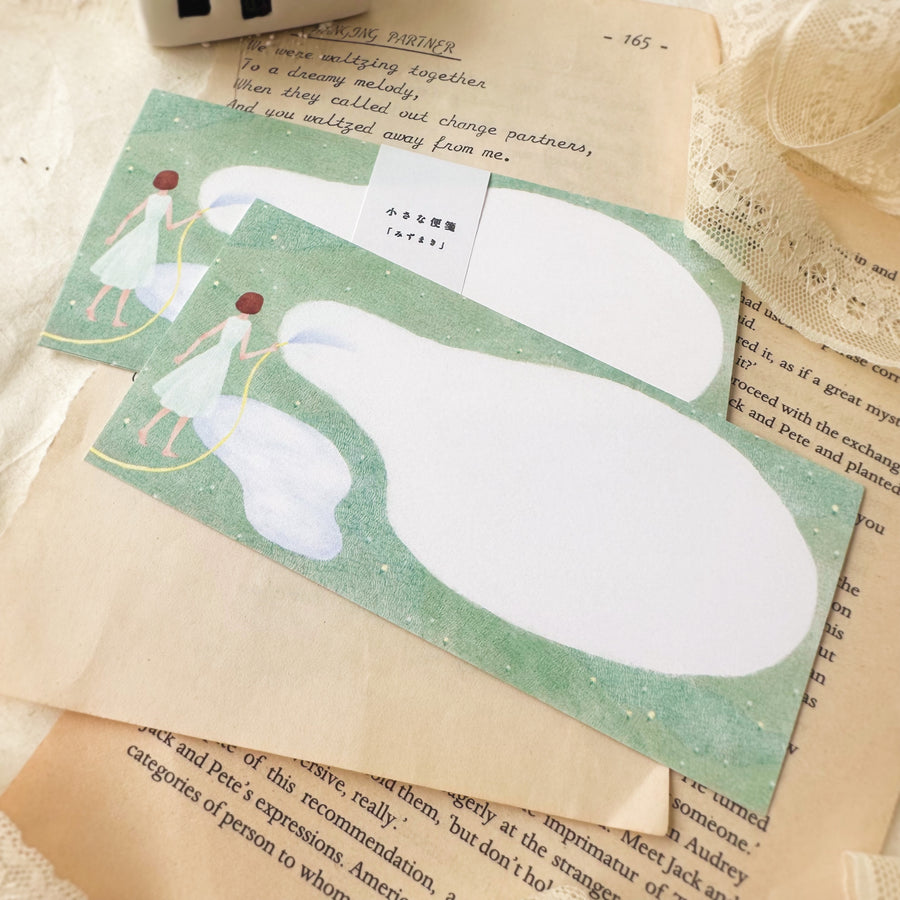 Kumagai Nahoko mino paper notecard - mizumaki