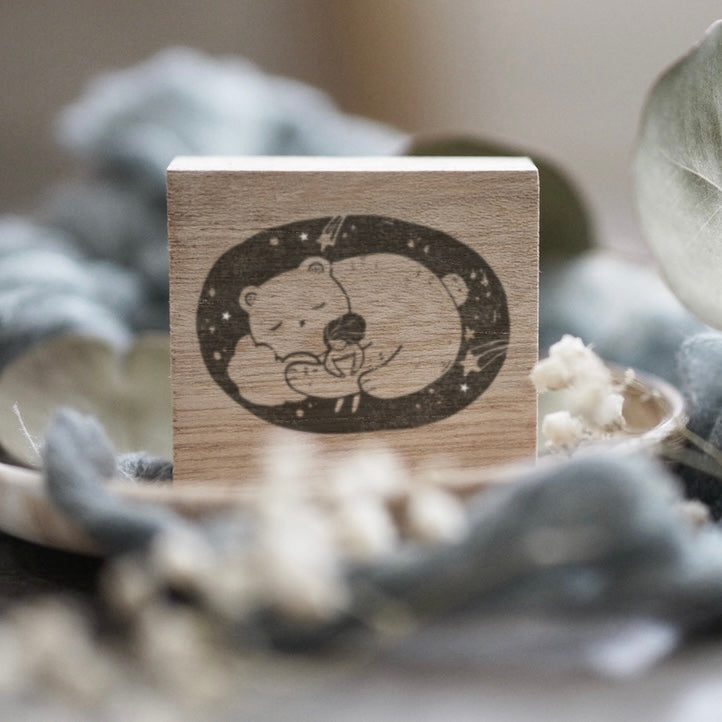 Black Milk Project “Bear hug ” Rubber Stamp