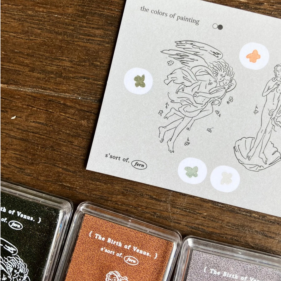 somesortoffern mini two-colour ink pad - 𝐓𝐡𝐞 𝐁𝐢𝐫𝐭𝐡 𝐎𝐟 𝐕𝐞𝐧𝐮𝐬