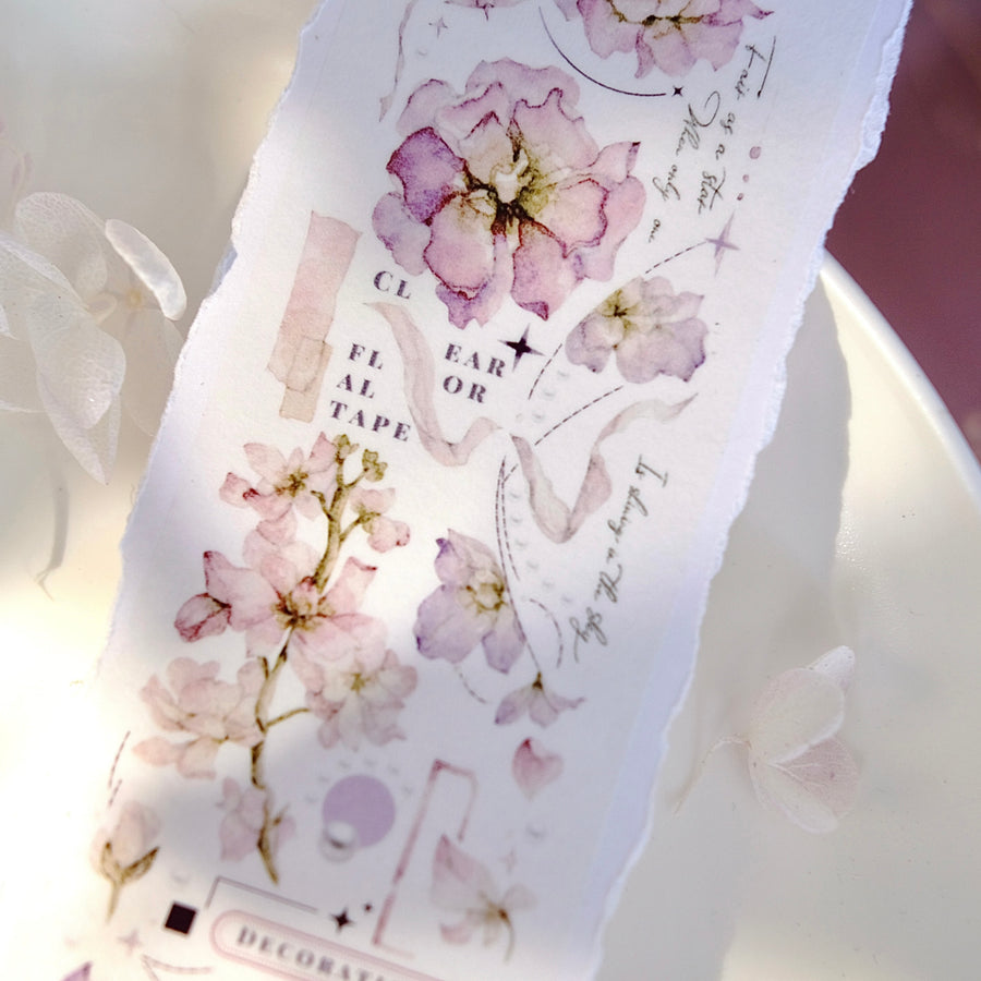 Freckles Tea Vol. 4 floating dream florist washi tape & pet tape