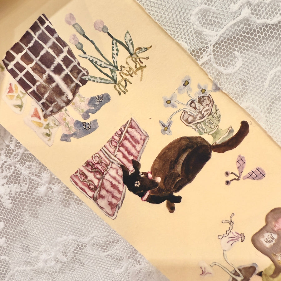 Misshoegg The Garden in the Corner print on stickers (2/sheet)