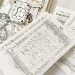 Journal Pages x Lamp x Paperi Passeport antique notepaper
