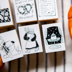 OURS "The Gift"  Bakery Series rubber stamps
