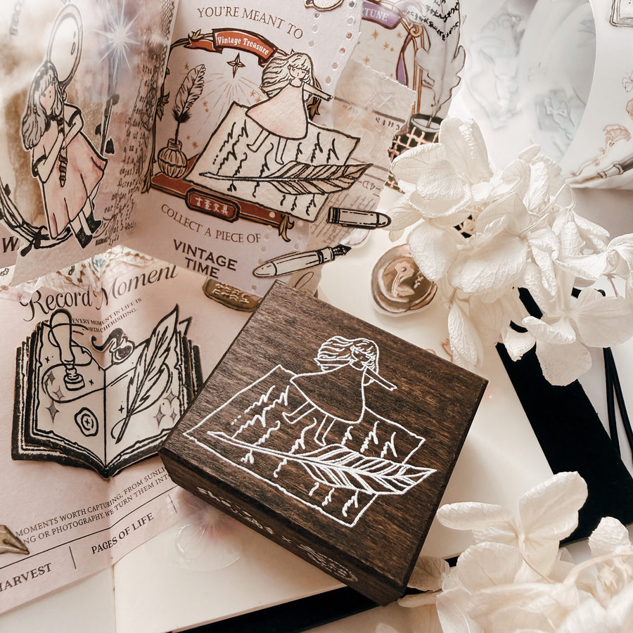 Stationerylovermarket x Shō Littlehappiness Rubber Stamp - The Scriptorium Tales(Limited Edition)