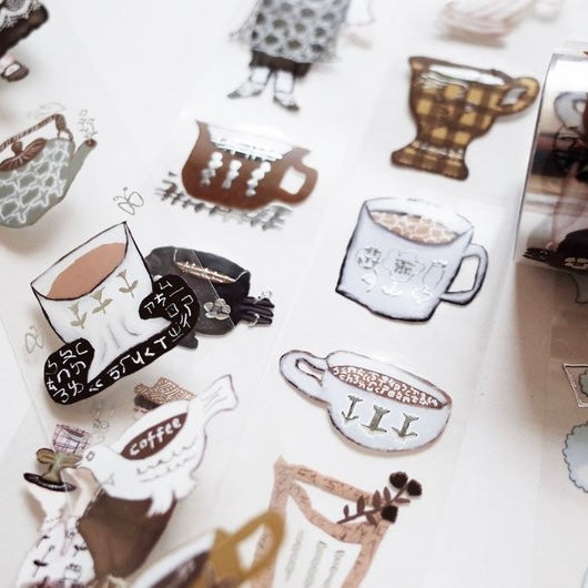 Misshoegg drink a lot of cups of coffee silver foil pet tape