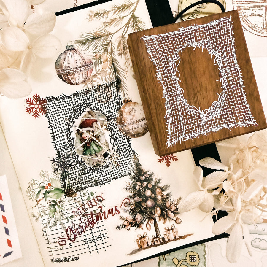 Journal pages rubber stamps - whispered layer