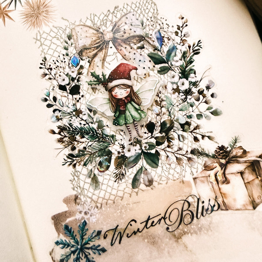 Journal pages rubber stamps - whispered layer