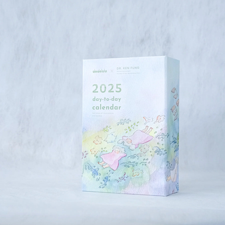 Dodolulu 2025 Daily Desk Calendar with Illustrations & Quotes