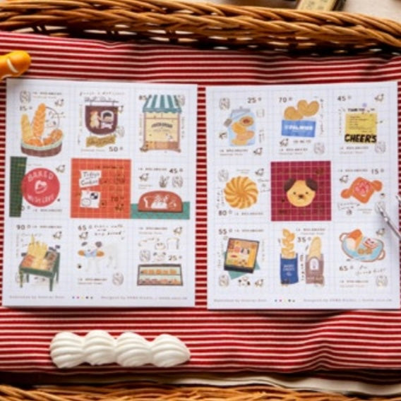 (Pre - order)OURS bakery cheers stamp sticker