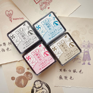 Shachihata IROMOYOU TANSAI WARABE Mini Stamp Pad Extra Pale