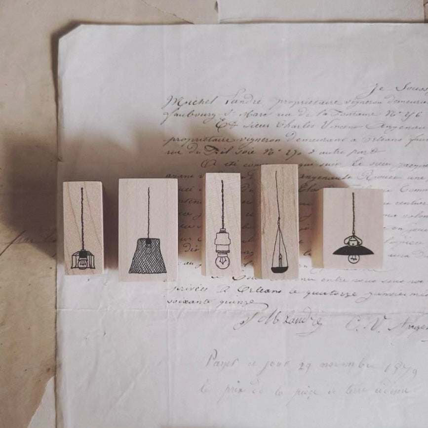 Penny.FEI rubber stamps - vintage lights
