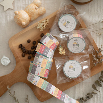 Shō Littlehappiness label sticker - coffee