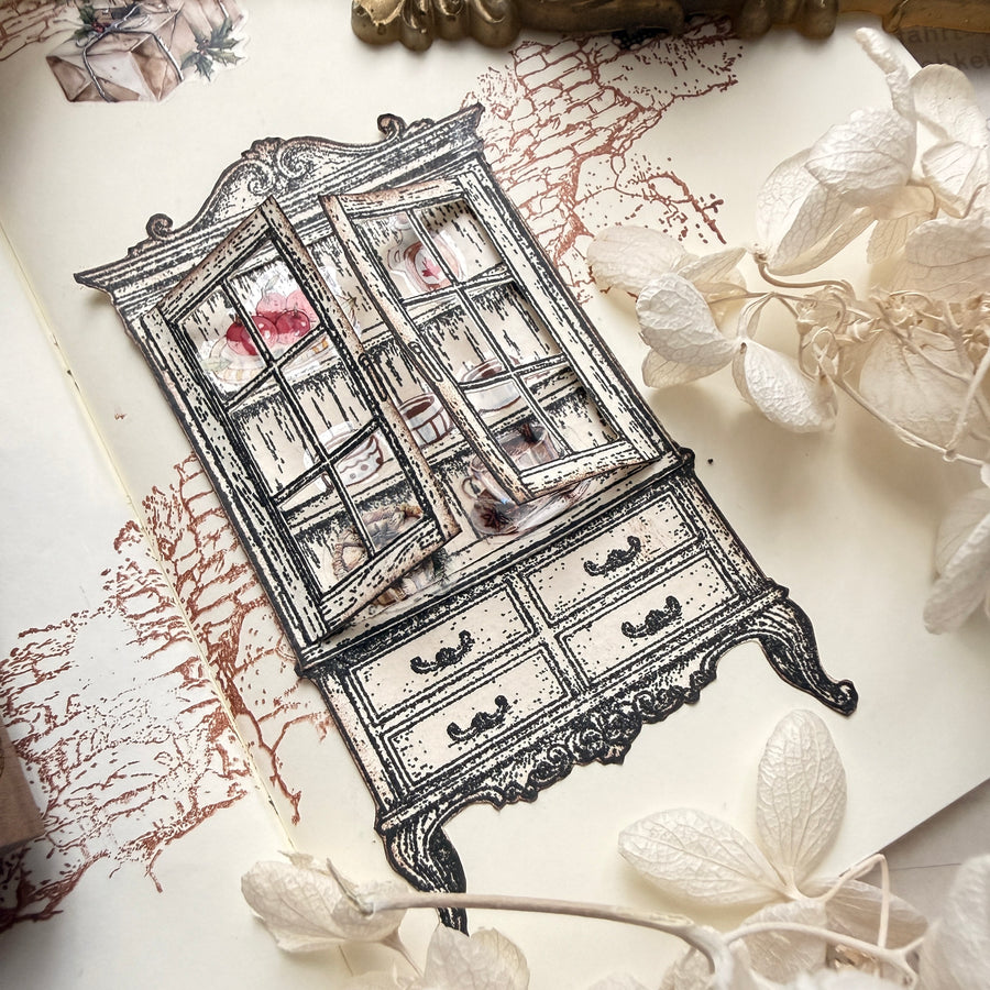 Journal pages rubber stamps - Vintage Room Collection