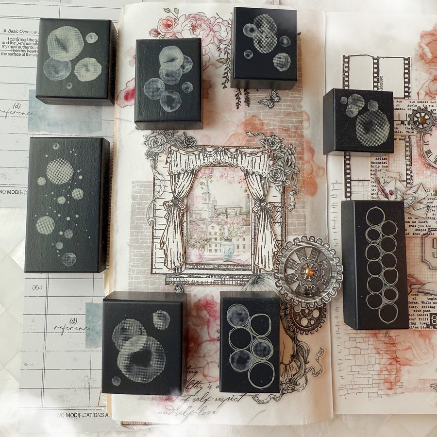 Journal pages rubber stamps - Dreamy bubble