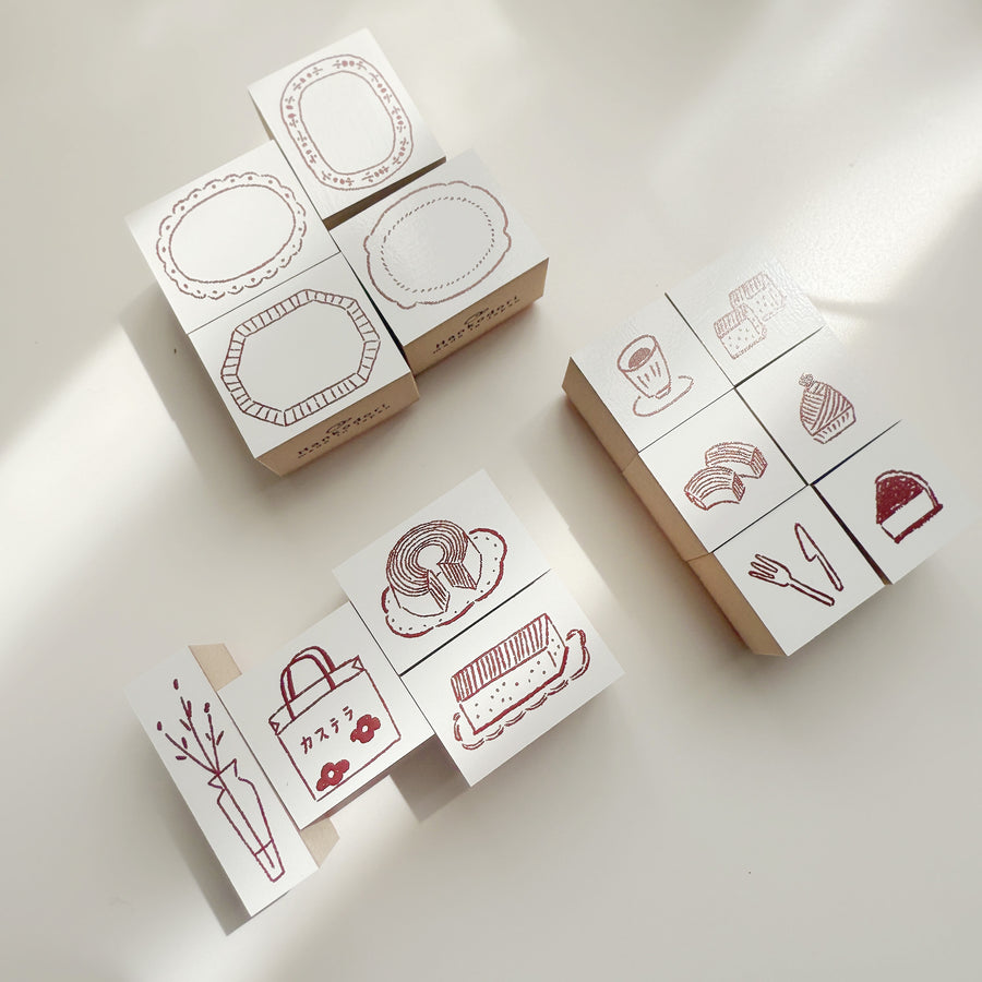 Hankodori original rubber stamp - castella