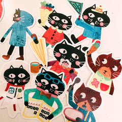 Sycolexxx Ugly Cats Decorative Card - Write Somethings