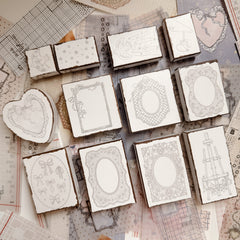 Journal Pages "The Curio Atelier" series rubber stamps