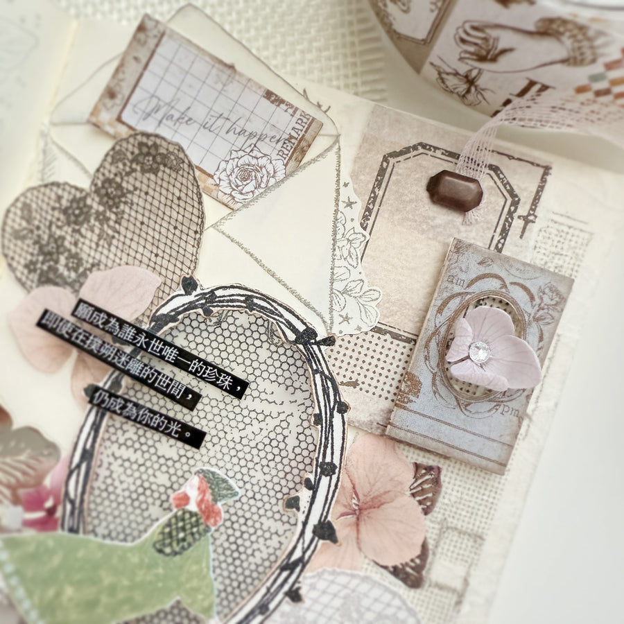 Journal Pages x Loidesign“ Roses in the Dusk ” label sticker