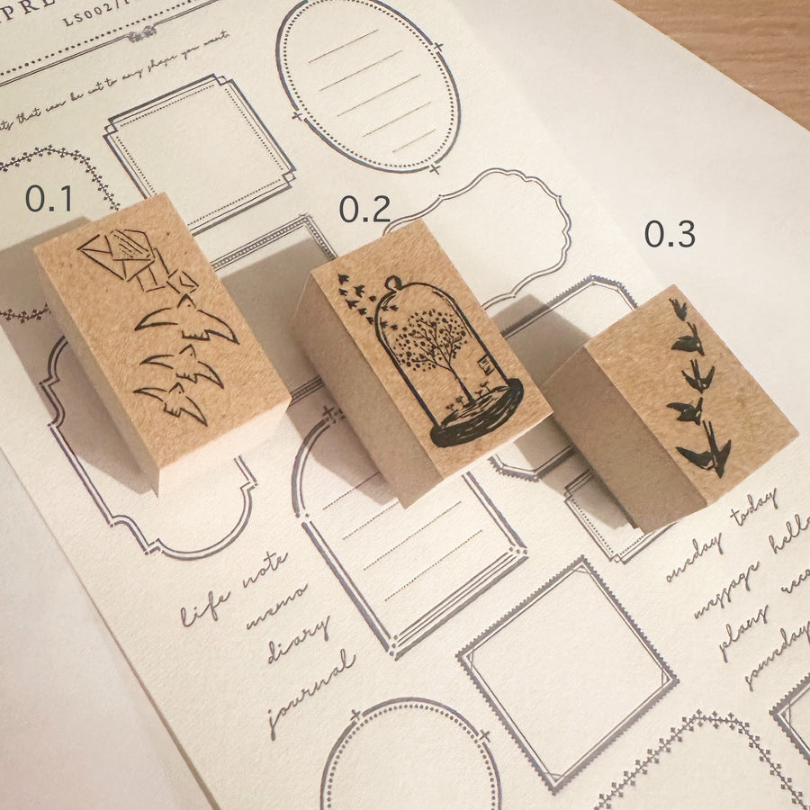 OEDA original rubber stamps - swallow