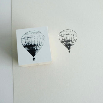 YOHAKU Original Rubber Stamp - S-074 hot air balloon