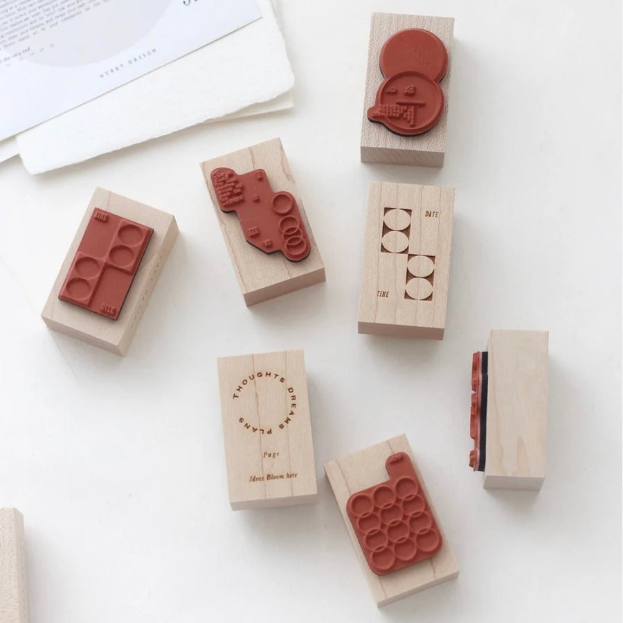 Nyret - Endless series rubber stamp set --- II (set of 6 )