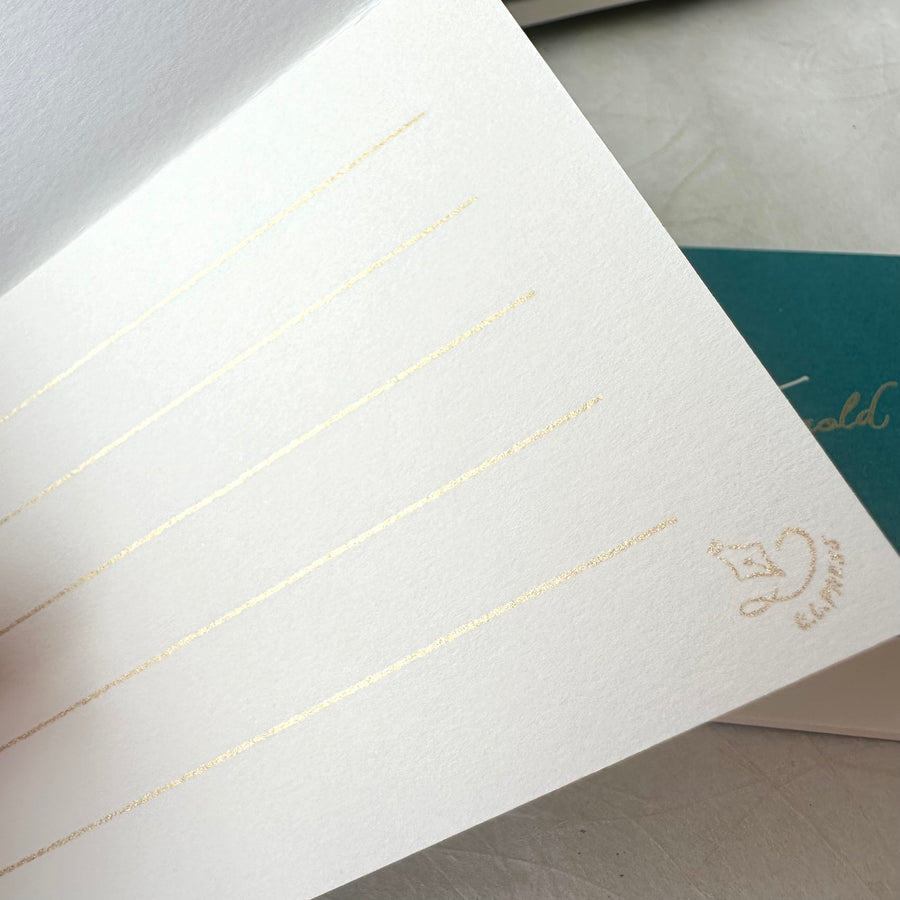 My letter paper gold Memo Pad（S）