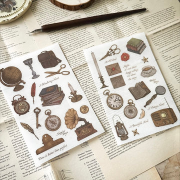 Shō Littlehappiness Vintage Objects Transfer Sticker set