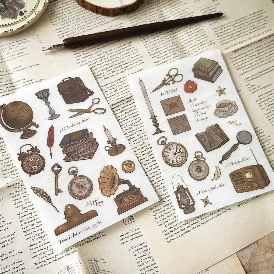 Shō Littlehappiness Vintage Objects Transfer Sticker set