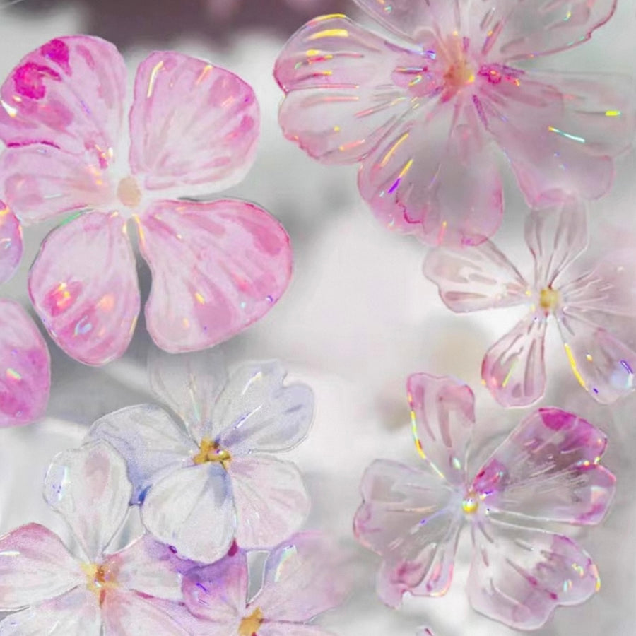 T.G “Floral Cascade” crystal/ shell shine pet tape