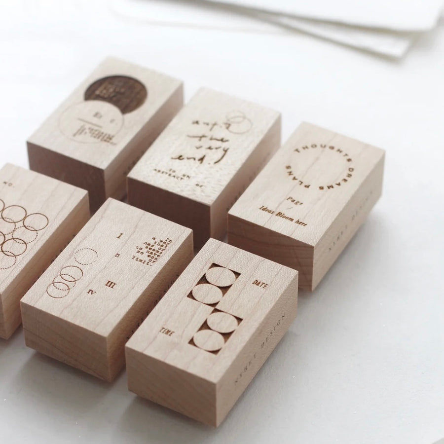 Nyret - Endless series rubber stamp set --- II (set of 6 )